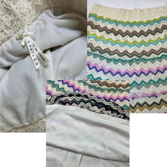Y2K Rainbow Wavy Mesh Skirt β’ Size Medium/28-34β waist ππ - Picture 9 of 9